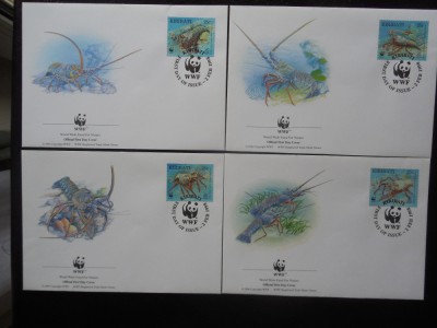 Kiribati-Fauna marina-set complet FDC foto
