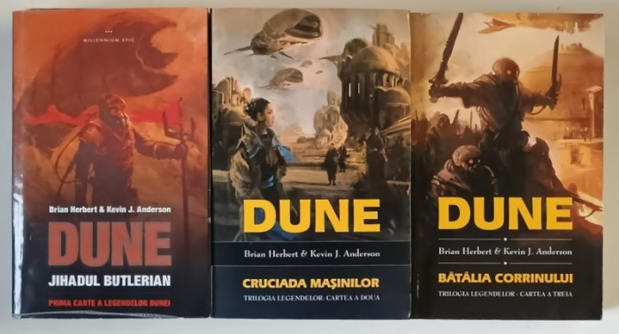 LEGENDELE DUNEI , VOLUMELE I - III de BRIAN HERBERT si KEVIN J. ANDERSON , 2008 - 2009