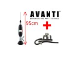 Prindere Fluture Haion Antena Radio CB Avanti Volo 95cm cu adaptor PL si Suport Portbagaj T941 Pni