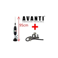 Antena Radio CB Avanti Volo 95cm Prindere Fluture Haion + Adaptor PL + Suport Portbagaj T941 Pni