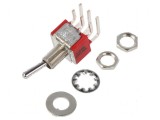 Comutator basculant DPDT ON-ON 5A 125VAC 28VDC 10m&Omega;