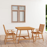 Set mobilier gradina, 3 piese, lemn masiv de acacia