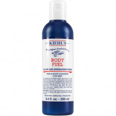 Kiehl's Men Body Fuel Wash gel de duș și șampon pentru toate tipurile de ten, inclusiv piele sensibila pentru bărbați 250 ml