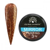 Gel Unghii Oglinda Global Fashion Mirror 03, 5g - Vopsea Unghii Metalic, Efect Crom, Manichiura Profesionala