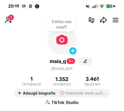 V&amp;acirc;nd cont de tiktok 1k foto
