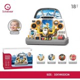 Role Copii Reglabile 5 in 1 Byox Evolution, Marime 38-41, Alb/Verde, Roti PU 70mm, ABEC 5, Max 60kg, Patine Gheata