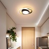 Lustra LED VERTEX FUSION 18W, 2 Cercuri, Rame Metalice, lumina Rece/Calda/Neutra, Alb/Negru ModernLight Concept, Oem