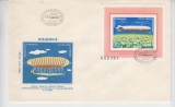 C12 - FDC Romania - Dirijabile - colita dantelata - LP953 - 1978, Romania de la 1950, Aviatie