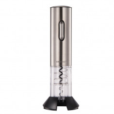 Tirbu?on electric cu USB Kinghoff KH 1589, Reincarcabil, Pana la 60 deschideri cu 1 incarcare, Inox foto