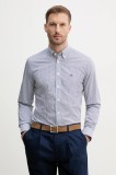 Hackett London camasa barbati, culoarea albastru marin, cu guler clasic, relaxed, HM3010261