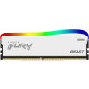 Memorie RAM FURY Beast RGB White Special Edition 16GB DDR4 3200 Mhz CL16, Kingston