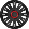 Set capace roti auto Cridem Active RR 4buc - Negru/Rosu - 14&#039;&#039; Garage AutoRide