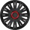Set capace roti auto Cridem Active RR 4buc - Negru/Rosu - 14&#039;&#039; Garage AutoRide