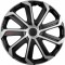 Set capace roti auto Cridem Evo 4buc - Negru/Argintiu - 16&quot;&#039; Garage AutoRide