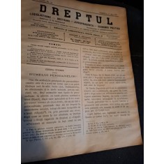 Dreptul, Revista de legislatiune, doctrina, jurisprudenta, economie politica, Anul XXXIV Nr.42 1905 - C.G.Dissescu, V.Athanasovici, Paul Negulescu, Al