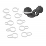 Set 5 Eartip kwmobile pentru Sony Linkbuds WF-L900, Silicon, Alb, 58866.02