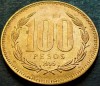 Moneda 100 PESOS - CHILE, anul 1995 *cod 5146 = patina superba, America Centrala si de Sud
