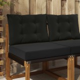 vidaXL Perna pentru canapea de exterior 2 pcs Negru Poliester 900785
