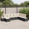 vidaXL Set de canapele pentru grădină cu pernă 8 pcs 319 x 209 x 85 cm 3347177