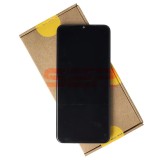 Display LCD Touchscreen cu Rama Original Realme C21Y Negru Service Pack