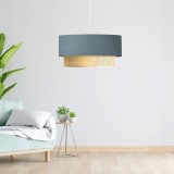 H&auml;ngeleuchte Loughborough 1 x E27 Blaugrau / Gelb [lux.pro] HausGarden Leisure