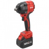 Pistol de impact cu 2 acumulatori 18Vx4Ah, 800Nm, motor fara perii