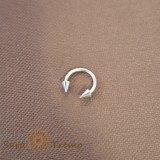Piercing Potcoava cu Sageti Mici din Titan
