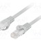 Patch cord LANBERG RJ45 U/UTP Cat 6 LSZH gri 15m