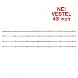 Barete led NEI , Vestel 43&quot; 43NE5500 LB43007 V0/V1 04 38S 17DLB43VER1-A; 4x7led, Oem