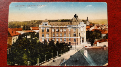 Cluj-1920-Bibl. centr.universitara-francare deoseb.+cenz.ROMANA-C.P.circ.-RARA foto