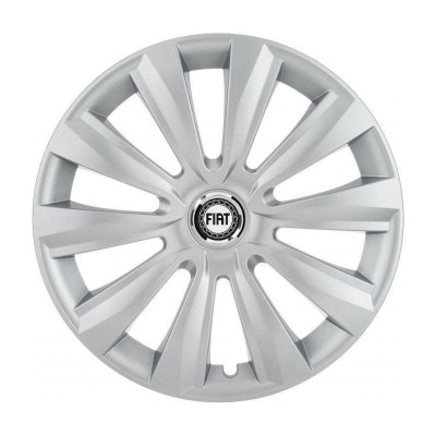 Set 4 Capace Roti, potrivite jantelor de R16, pentru Fiat, model delta cromat foto