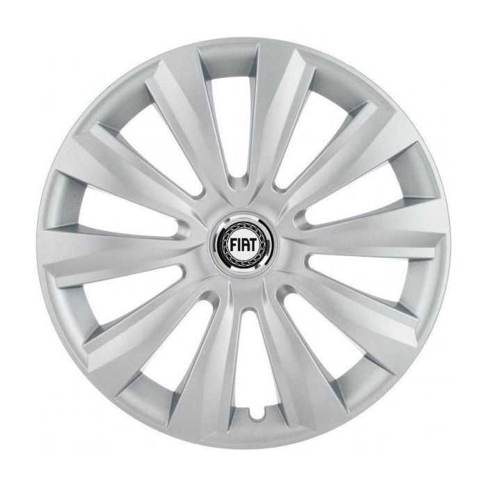 Set 4 Capace Roti, potrivite jantelor de R16, pentru Fiat, model delta cromat