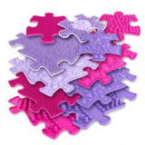 Covoras ortopedic senzorial puzzle Set pentru fetite, Muffik