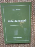 Elena Petrescu - Note de lectura