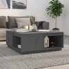 Masuta cafea Gossi gri 100x101x40.5 cm lemn masiv pin, blat spatios, design elegant, living,sufragerie