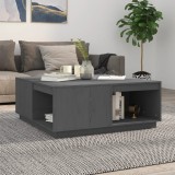 Masuta cafea Gossi gri 100x101x40.5 cm lemn masiv pin, blat spatios, design elegant, living,sufragerie