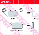 Cumpara ieftin Set placute frana spate + parcare TRW MCB805SI - ATV Adly-Herchee - Linhai Anniversary - Classic - Worker 2x4 &amp; 4X4 260-300cc