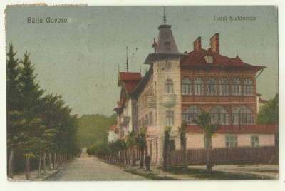 cp Govora : Hotel Stefanescu - circulata 1924, timbre foto