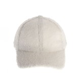 Sapca alba cu aspect de blana