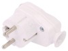 Conector de alimentare AC 2P+PE 250V 16A Alb