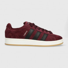 adidas Originals sneakers din piele întoarsă Campus 00s culoarea bordo, IF8765