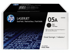 Consumabil HP Cartus laser CE505D Black Dual Pack foto