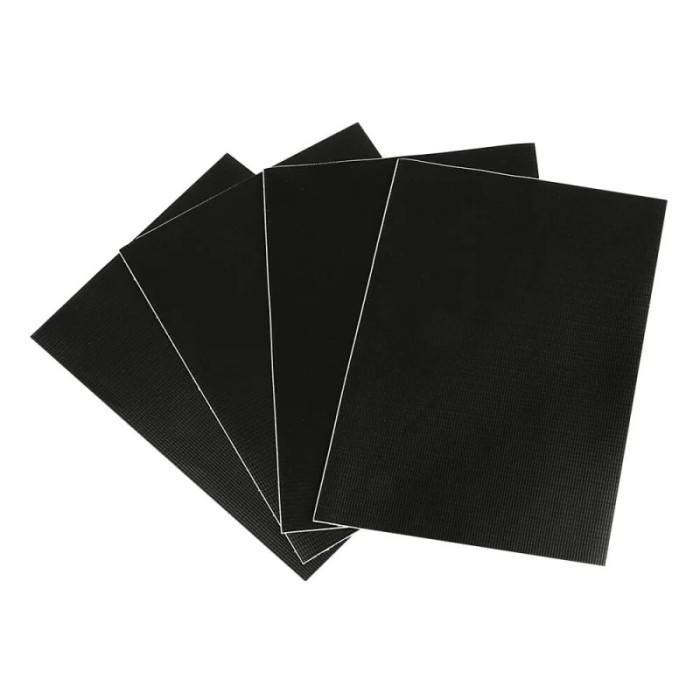 Set de petice pentru reparare prelata semiremorca 4buc 15x21cm - Negru Garage AutoRide