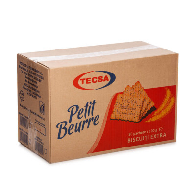 Set 30 Pachete de Biscuiti Petit Beurre Tecsa, 100 g foto
