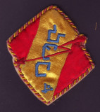 Emblema sportiva brodata Echipa de Popice U.E.C. Uzinele Electrice Cluj, anii 30