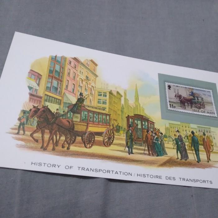 CARD SUVENIR CU TMBRU NESTAMPILAT /E MAI MARE CA CP/ ISLE OF MAN