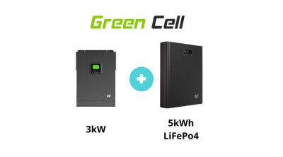 Green Cell Solar Panel Inverter Solar Powered MPPT Solar Panel Charger 48V DC 230V AC 3000W/3000VA Pure Tone Wave foto