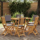 vidaXL Scaune Bistro pentru Exterior 6 pcs Gri &icirc;nchis 38 x 46 x 85 cm 3416295