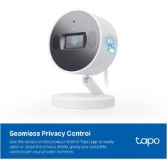 Camera de supraveghere Smart TP-Link Tapo C125, 4MP, 2K QHD 2560x1440, Utilizare Baby Monitor Wireless Audio Video, Detectare smart si notificari, Sis