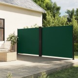 Copertină laterală retractabilă, verde &icirc;nchis, 160x1000 cm